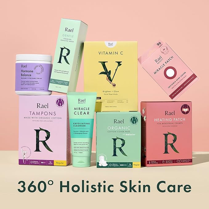 Rael Pimple Patches, Miracle Invisible Spot Cover - Hydrocolloid Acne Patch, Treatment for Breakouts, Absorbs Zits & Blemish, Korean Skin Care, 2 Sizes (96 Count)