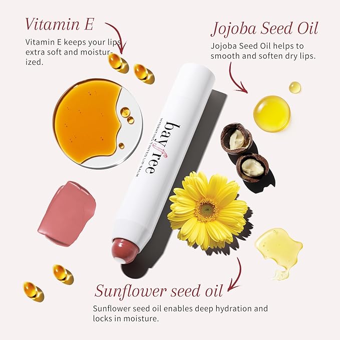 Tinted Lip Balm Plumper Set, Glossy, Pump Lips, Lightweight, Moisturize & Tint with Jojoba Seed Oil, Vegan Lip Balm Lip Care Present