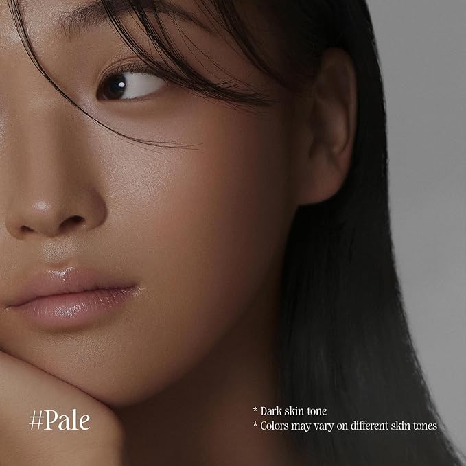 Nourishing Vegan Lip Balm, Unscented Lip Balm with Shea Butter and Plant-Based Oil, Non-Sticky Lip Balm with a Melting Texture, 0.13 oz. (#Pale (Clear))