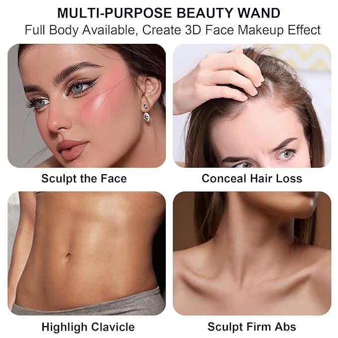 Lezero 3Pcs Contour Stick Makeup Kit, Shades with Highlighter, Blush and Bronzer Stick for Sculpt the Face and All Skin Type, Long Lasting, Smooth, Dewy & Matte Finish, #1 FAIR