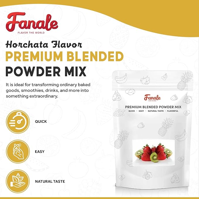 Fanale Premium Horchata Bubble Tea Flavoring Powder | Perfect for Baking, Smoothies, Desserts and Drinks | Instant Flavoring Powder for Boba Milk Tea- 2.2 Pounds (Pack of 1).