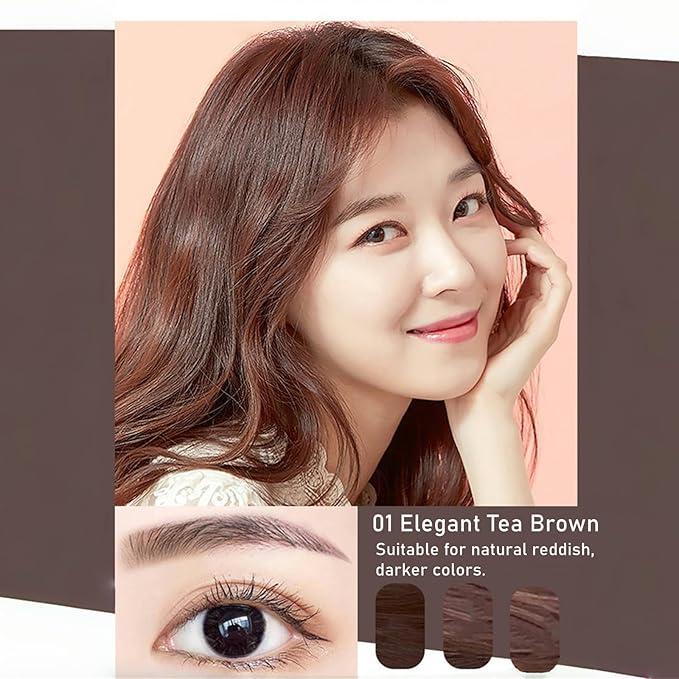 Eyebrow Pencils for Women,1Pack Micro Eyebrow Pencil Waterproof Smudgeproof,Ultra-Precise Tip Long-Lasting Brow Pencils for Natural Looking Eyebrows,Built-In Spoolie Brush,01 Elegant Tea Brown.