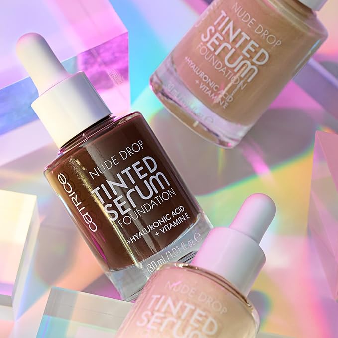 Catrice | Nude Drop Tinted Serum Foundation | Lightweight, Hydrating, Buildable Coverage | Enriched with Hyaluronic Acid & Vitamin E | Vegan & Cruelty Free (095N)