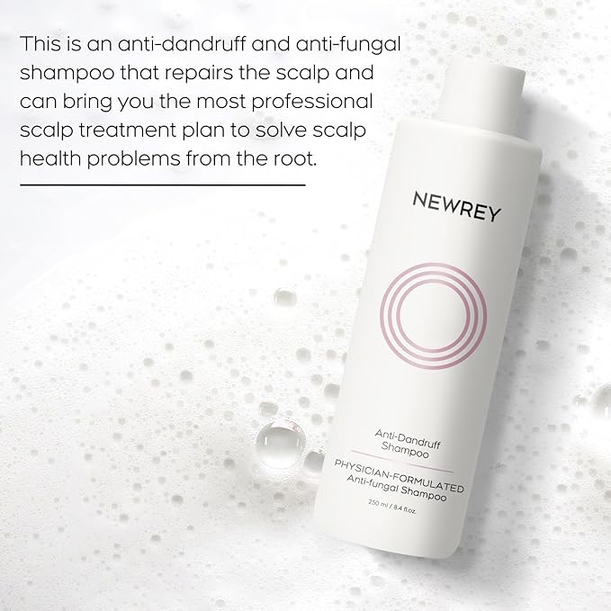 24HR Fast Itch Relief Anti-Fungal Shampoo for Psoriasis, Seborrheic Dermatitis & Folliculitis, Relieves Itchy, Dry Scalp, Sulfate & Paraben Free Anti-Dandruff Shampoo for Men and Women, 8.4 fl oz