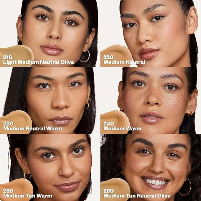 Kosas Revealer Skin-Improving Foundation with SPF 25 Protection - Hydrate, Brighten, Soothe, Plump, Protect Skin - Smoothing Texture, Clean Formula, Natural Finish - Medium Neutral 220