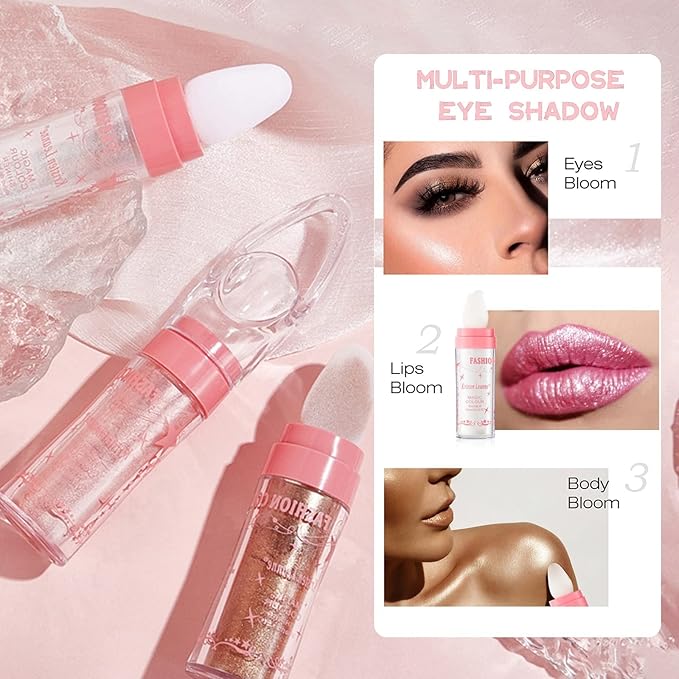 Polvo De Hadas Fairy Highlight Patting Powder Body Brightens the Natural Three-dimensional Patting Powder Blusher (03# Golden Brown)