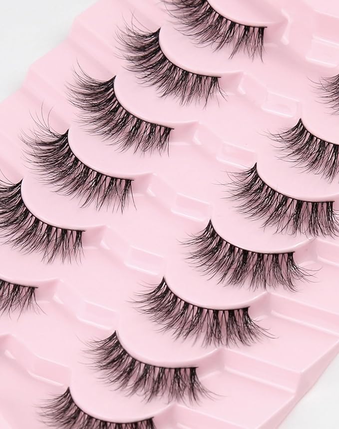 Wispy Lashes Natural Lashes Fake Lashes Natural Look False Eyelashes Natural Eyelashes Wispy Fake Eyelashes Cat Eye Lashes UP12