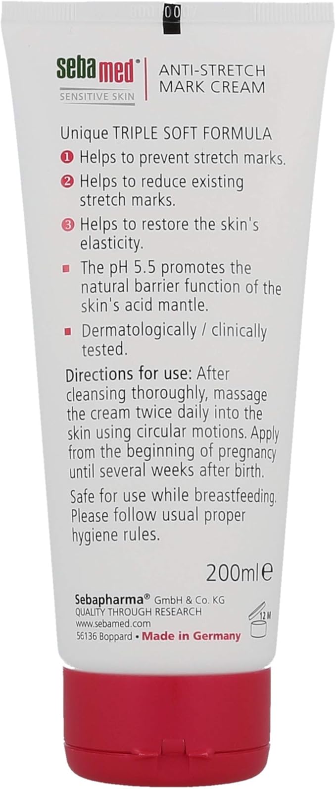 Sebamed Anti-Stretch Mark Cream Stretch Mark Cream - for Pregnancy Stretch Mark & Prevention Oil - Stretch Mark Removal Cream for Pregnant Women, Mothers - Safe for All Ages & Skin Types