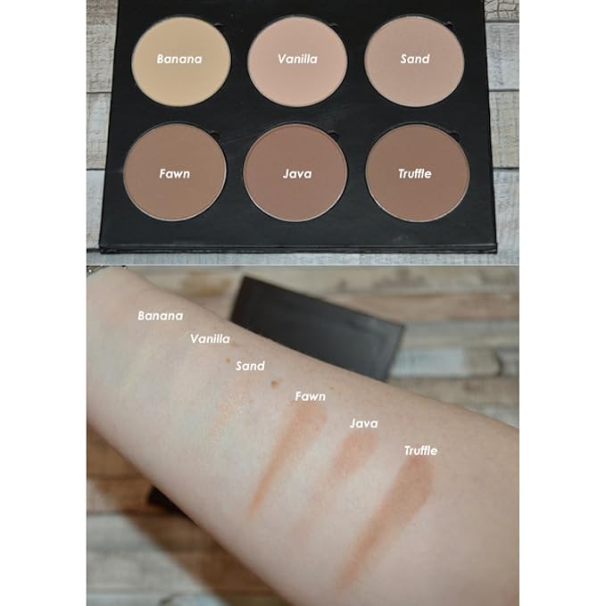 Java Matte Powder Contour Makeup – 37 mm Magnetic Palette Refill Pan for Contouring Highlight Make Up Kit by Beauty Junkees, Professional Quality Paraben Gluten Cruelty Free Cosmetics