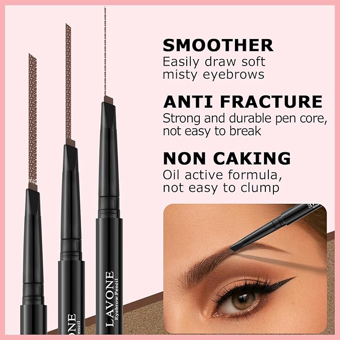 Eyebrow Color Kit with Brow Color & Eyebrow Pencil, 2-in-1 Natural Effects Eyebrow Makeup Set, Easy & Safe to Use 10ml - Blonde