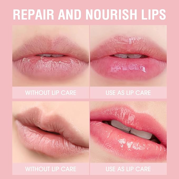 Berry Lip Gloss Hydrating, Plumps, High Glossy, Non-Sticky and Lightweight, Moisturizing, Shiny and Vegan Tinted Lip Gloss, Nourish & Hydrate Glow Glossier Lip Balm Lipstick(6# BERRY)