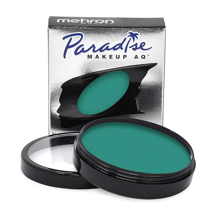 Mehron Makeup Paradise Makeup AQ Pro Size | Stage & Screen Performance, Face & Body Painting, Beauty, Cosplay, and Halloween | Water Activated Face Paint, Body Paint 1.4 oz (40 g) - Deep Sea