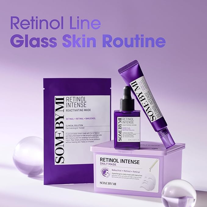 SOME BY MI Retinol Intense Reactivating Serum – 1.69oz, 50ml – Korean Bakuchiol Retinol Serum for Face Firming – Improves Signs of Aging, Minimizes Pore Size & Refines Skin Texture – Korean Skin Care