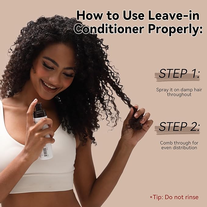 ALFHEIM Coffee+ Thickening Leave-In Conditioner | Biotin & Caffeine for Hair Growth & Strength | Lightweight, Nourishing & Volumizing Spray | Sulfate-Free, Paraben-Free | 5.4 oz