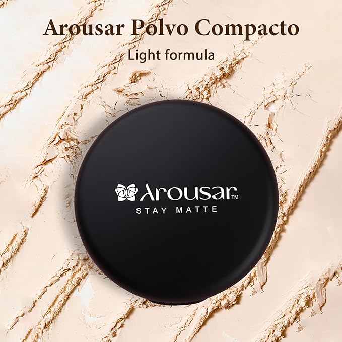 Pressed Face Powder, Flawless and Oil Control Pressed Setting Powder, Long Lasting Matte Finish 4# COCOA 04