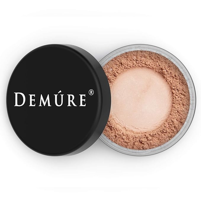 DEMURE Mineral Blush Makeup (Natural Radiance), Loose Powder, Neutral, Satin Finish, 12 Shades, Cruelty Free