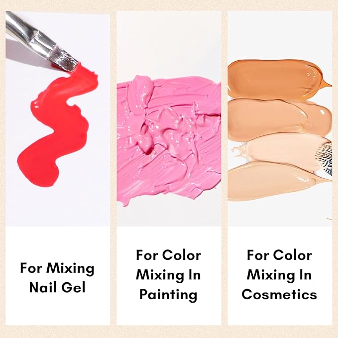 Makartt Gel Nail Polish Palette Paper, Disposable Nail Art Mixing Palette Papers Portable Waterproof Nail Art Drawing Makeup Palette Nail Gel Mixing Tool Nail Supplies Home Salon 50PCS