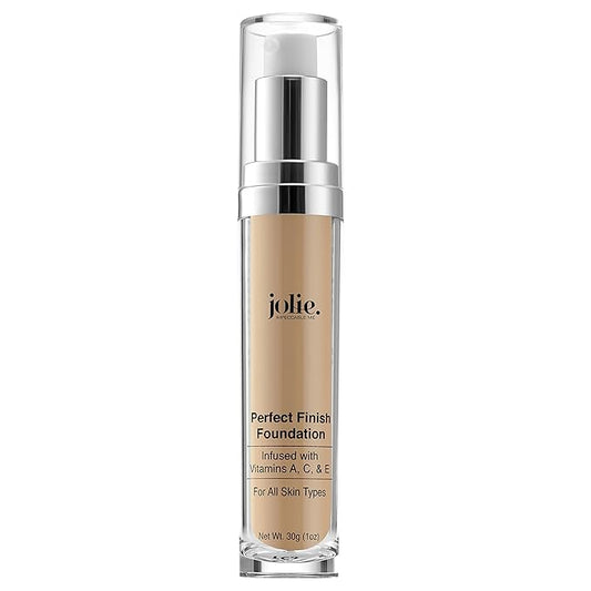 Jolie Perfect Finish Liquid Foundation Makeup SPF 15 Oil Free (LW1)