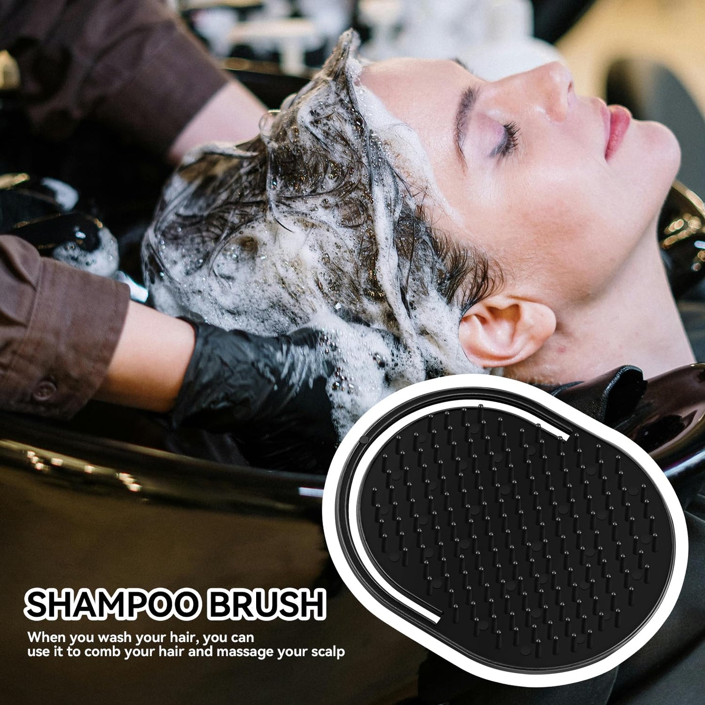 Pocket Palm Combs, Massager Hair Brush Comb Palm Combs for Men Beard Brush, Black pocket brush (10 Pcs Palm Type)