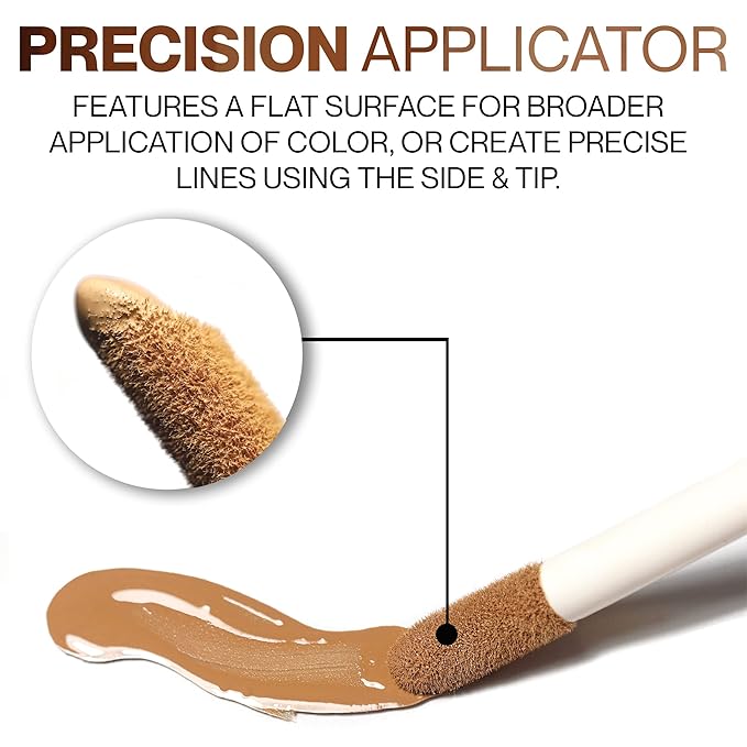 HIDE Liquid Concealer, Medium to Full Coverage Concealer for Blemishes, Under Eye Dark Circles & Scars, Oil Free Concealer, Wheat (See Shade Finder), 0.5 fl oz