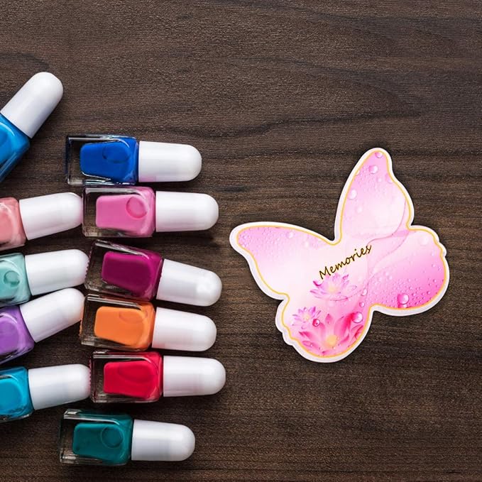 Minkissy 2pcs Resin Nail Art Palette Polish Holder Drawing Color Palette Nail Art Painting Gel Palette Manicure Tool Style 3