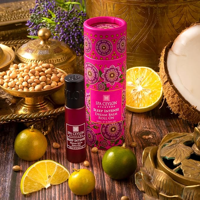 SPA CEYLON SLEEP INTENSE Dream Balm Roll-On | Intense Pacifying Blend | Silicone-Free | Hydrating | Promotes Restful Sleep | Suitable for all skin types