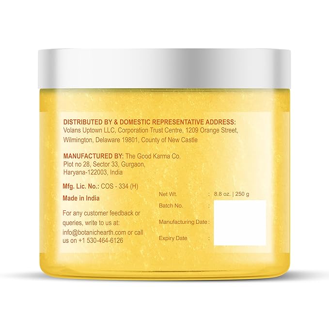 Botanic Hearth Mango Swirl Body Scrub - 8.8 fl oz - Exfoliating & Moisturizing Scrub for Smooth, Radiant Skin - Infused with African Shea & Glycolic Acid | 3 in 1 Scrub