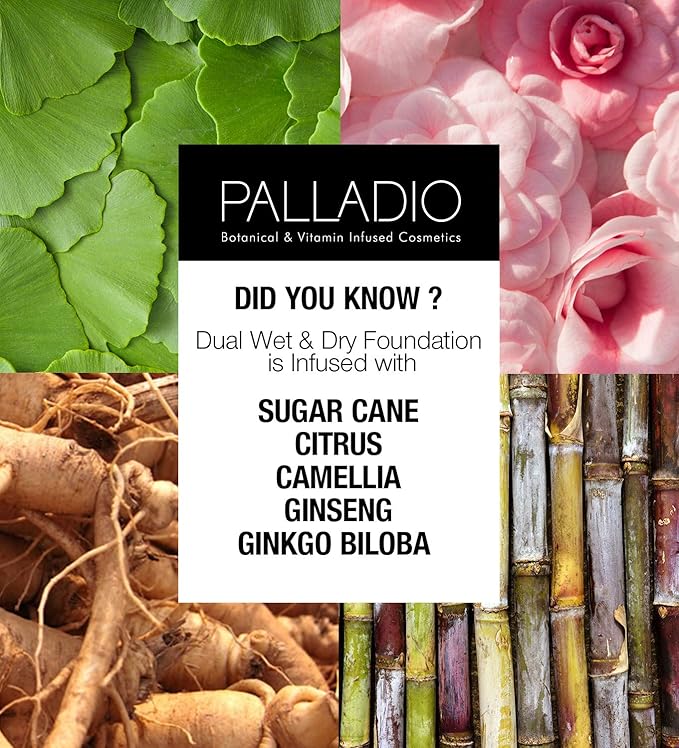 Palladio Dual Wet and Dry Foundation Refill Pan with Sponge, Squalane Infused, Apply Wet for Maximum Coverage or Dry for Light Finishing and Touchup, Minimize Fine Lines, All day Wear (LAUREL NUDE)