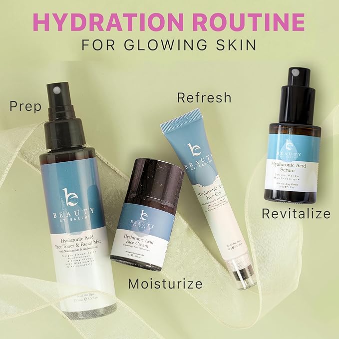 Hyaluronic Acid Moisturizer for Face - USA Made with Organic & Natural Ingredients, Hydrating Anti Aging Face Moisturizer for Dry Skin with Glycerin & Vitamin E, Unscented Anti Wrinkle Cream