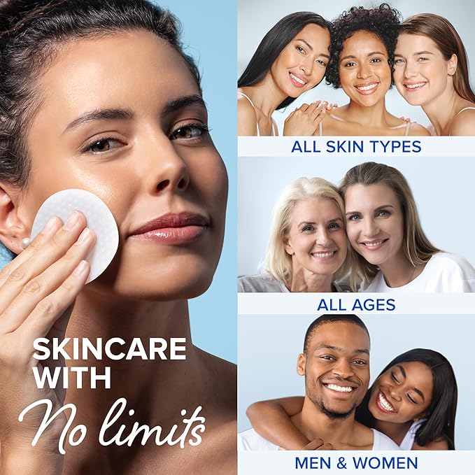 MAREE Glycolic Acid Pads - Toner Pads for Face Cleansing - Exfoliating Pad with Tea Tree Oil, Salicylic Acid & Vitamins E, B3, B5 - Facial Polishes & Peels, Skin Pore Resurfacing & Radiance - 50 Count