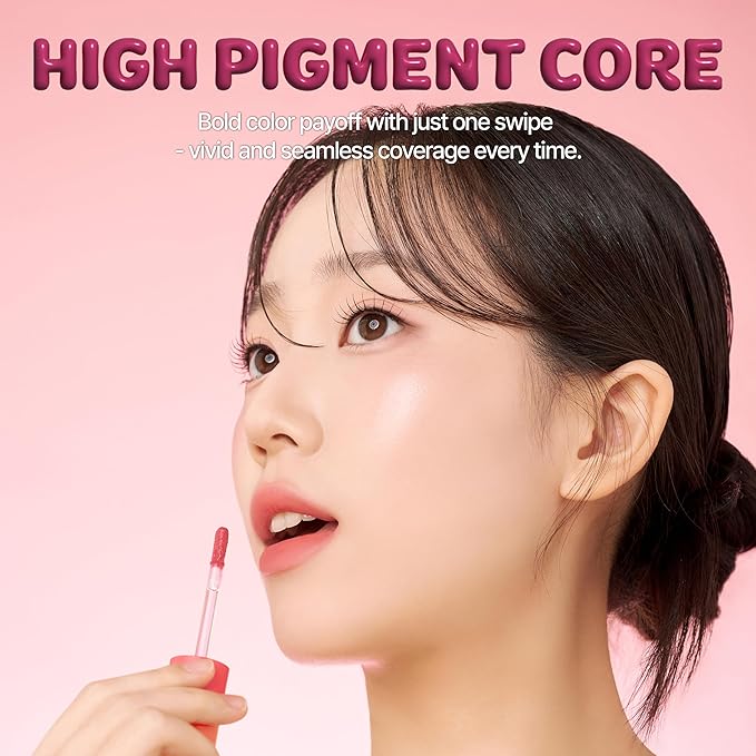 Touch in Sol Vegan Again Blur Core Lip Tint (#Chill-out Red) - Long Lasting, High Pigment Velvet Matte Lip Stain – Lightweight Smooth Blur Finish, 0.12 Oz