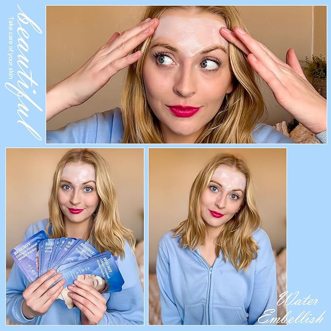 Okela Forehead Wrinkle Patches Overnight 20 pcs with Collagen, Anti Wrinkle Patches, Forehead Wrinkles Beauty Treatment