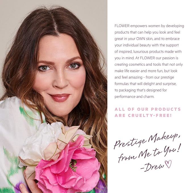 FLOWER BEAUTY By Drew Barrymore Petal Pout Lip Mask - Hydrating + Moisturizes Lips - Mango + Cocoa Butter - Lip Tint - Natural Color + Semi-Glossy Finish (Nectar)