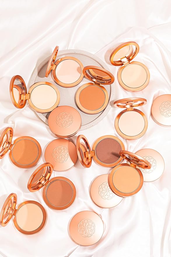 YENSA Super Serum Silk Powder Foundation Lightweight, Superfood Foundation For Perfecting & Smoothing Skin, Semi-Matte Finish, Vegan & Cruelty-free (Tan 2)