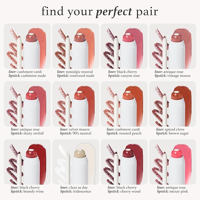 Julep With a Trace Retractable Creamy Long-Lasting Lip Liner, Antique Rose