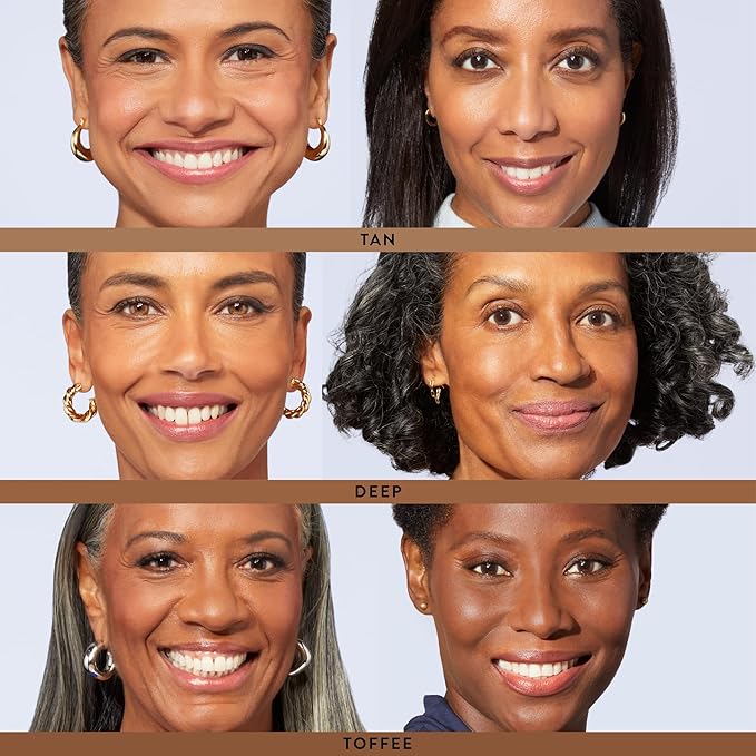 LAURA GELLER NEW YORK Award-Winning Baked Balance-n-Brighten Color Correcting Powder Foundation - Deep - Buildable Light to Medium Coverage - Demi-Matte Natural Finish