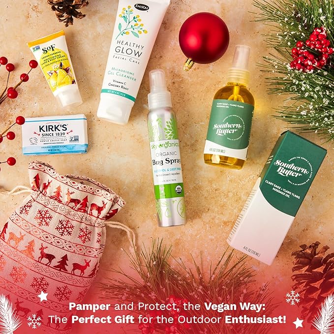 Great Outdoors Skin Care & Beauty Set - Vegan Ideal Gift for Women - Great Camping Essentials And Outdoor Beauty and Skincare Kit - Adventure-Ready Self-Care Ideal For Nature Lover's