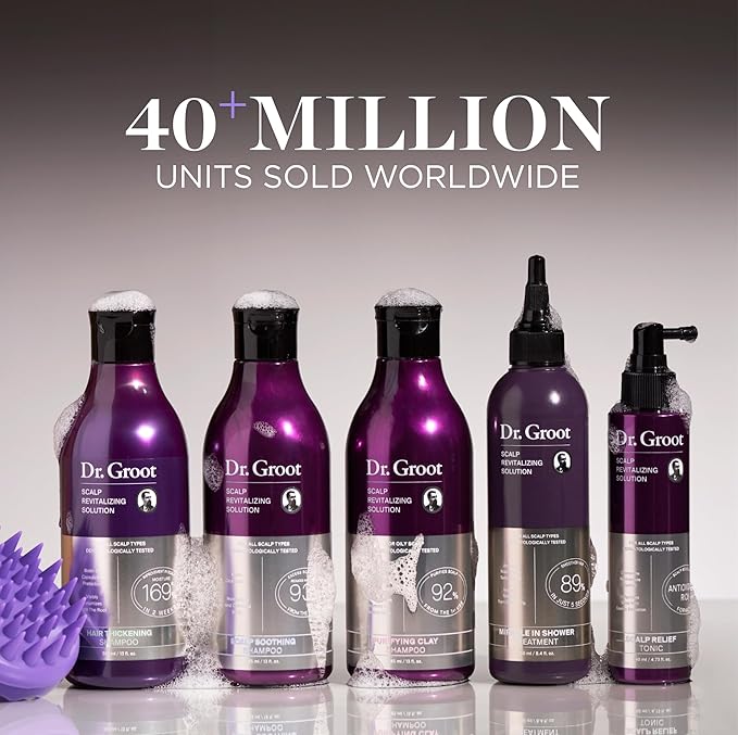 Dr. Groot Thickening Essentials Set for Hair Loss, Thinning Hair, Repair and Growth with Biotin and Rosemary, Clinically Tested Scalp Treatment