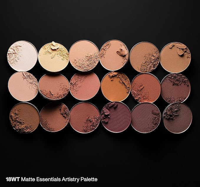 Morphe 18WT Makeup Palette - Matte Essentials Artistry Palette with Warm Toned, All-Matte Shades - Made to Build, Blend & Layer Flawlessly for Everyday, Versatile Makeup Looks (0.68 oz)