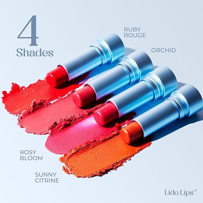 Tinted Lip Balm. Moisturizing Sheer, Buildable Lip Color with Hyaluronic Acid, Vitamin E and Rich Oil, Perfect Revitalizer for Chapped Lips. Beauty Plumper Moisturizer 0.21oz- Orchid