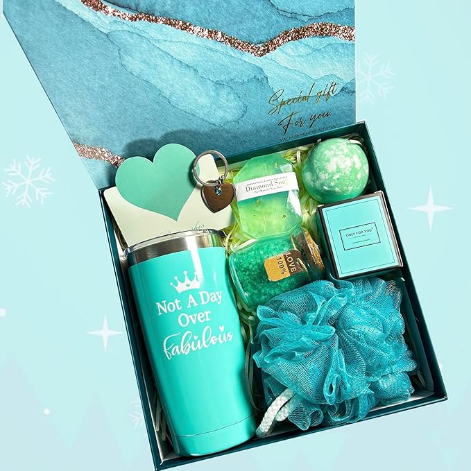 Birthday Gifts for Women, Relaxation Spa Gift Set, Unique Gift Basket for Mom Sister Wife Best Friends Female Coworker Teacher Nurse, Women Birthday Gifts