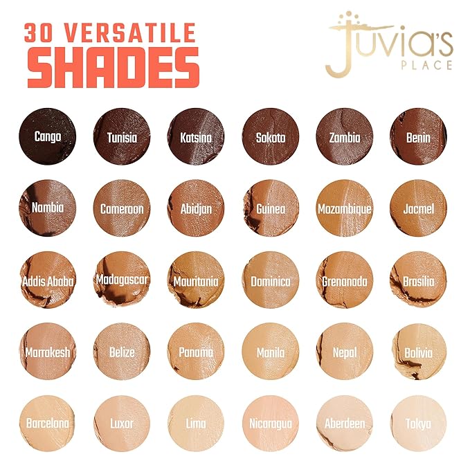 Juvia's Place Shade Stick Foundation, Concealer, Contour, Nicaragua, Light w/Neutral Cool Undertone, .34 oz