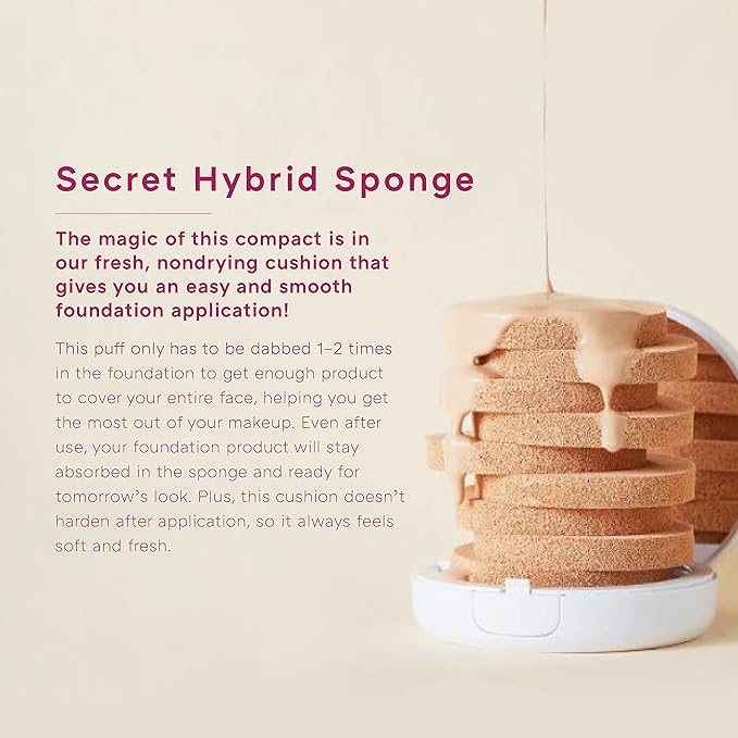 MISSHA Magic Cushion Foundation No.23 Natural Beige for light with neutral skin tone - Flawless Coverage, Dewy Finish, Easy Application for All Skin Types