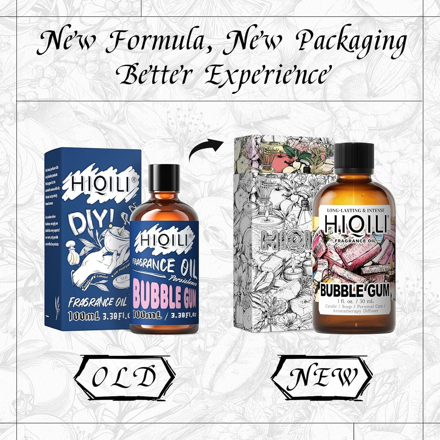 HIQILI Bubble Gum Fragrance Oil for Candle, Soap & Bath Bombs Making, Long Lasting Candy Scents, Home Diffuser Use - 1 Fl Oz