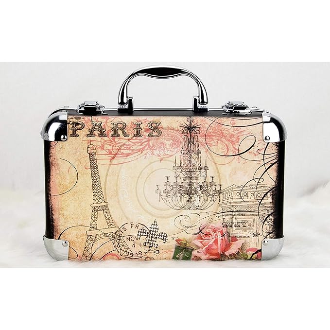 61pcs Makeup Gift Set With Extendable Trays and Mirror - Vmk1506, Paris Theme, 1 count