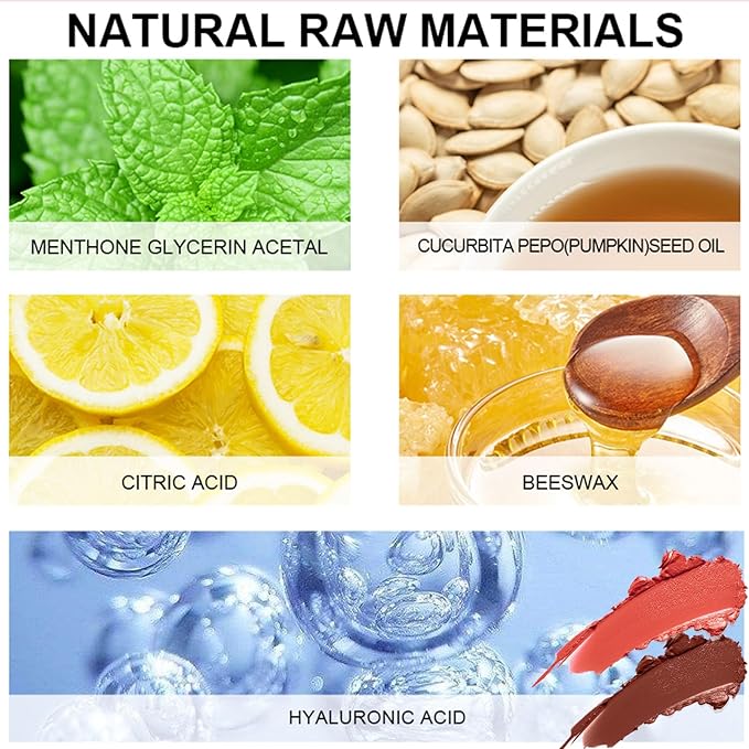 Tinted Lip Balm, Hydrating Colored Lip Balm, Lip Brightening for Dark Lips, Lip Tinted Moisturizer, Lip Moisturizer for Very Dry Lips, Reduce Lip Wrinkles, 4.8G/0.17Oz