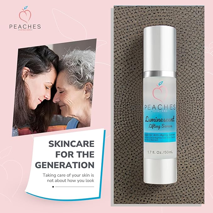 Face Tightening and Lifting Serum – Anti-Aging Formula with Peptides and Vitamins A, B, C & E – Vegan Skincare for Firm, Radiant Skin – Luminescent Lifting Serum (1 fl. oz)
