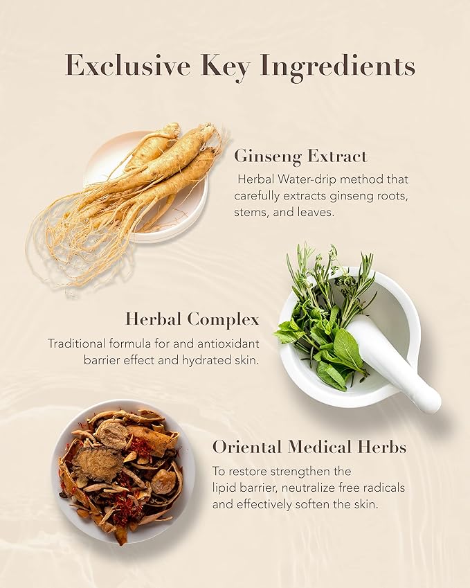 Sooryehan BON Extra Moisture Cream (1.7fl oz) - Premium Skin Moisturizer for Skin Barrier Night Repair, Red Ginseng | Korean Skincare