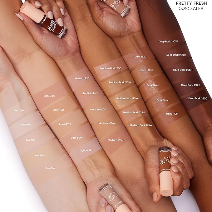 ColourPop Pretty Fresh Creamy Concealer - Full Coverage Concealer with a Natural Finish - Formulated with Hyaluronic Acid & Coconut Water for Instant Hydration - Medium - 90W (0.3 oz)