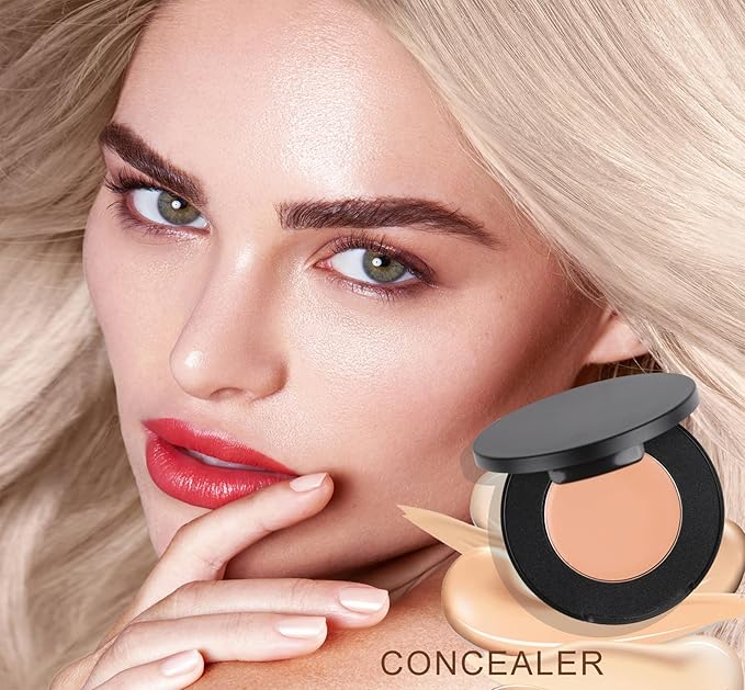 Cream Concealer Corrector Correcting Contour Makeup Set under Eye Concealer Cream Kit for Dark Circles and Blemish 13
